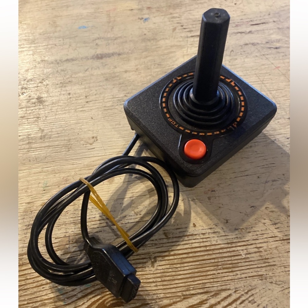Vintage Original Orange Atari 2600 Joystick Controller OEM Great Condition!